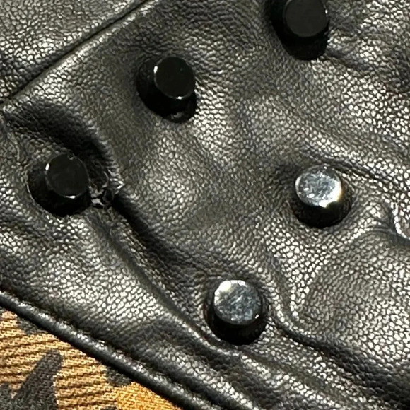 English Rose Leopard Print Studded Mini Skirt Size M - Picture 4 of 4